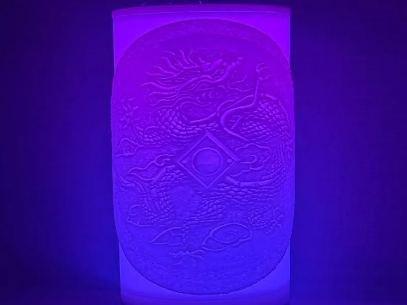 Rotating Lithophane Lamp Shenmue Mirrors Theme