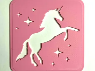 Unicorn Standing Stencil