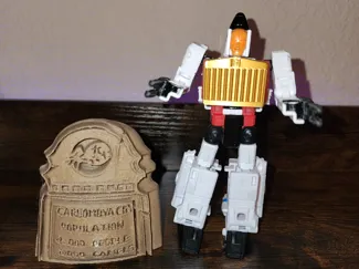 Carbombya Sign/Prop from G1 Transformers.