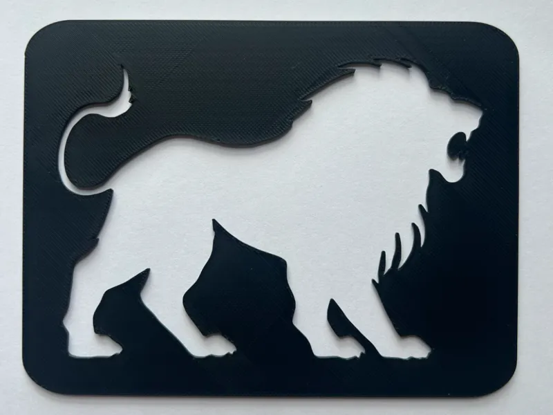 Roaring Lion Stencil