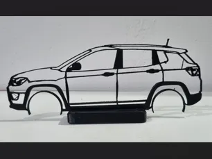 wall art 2D Jeep Compass