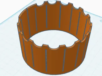 Aroid pot extension with petiole support