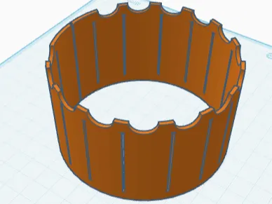 Aroid pot extension with petiole support