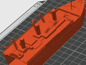 Britannic sinking model kit 