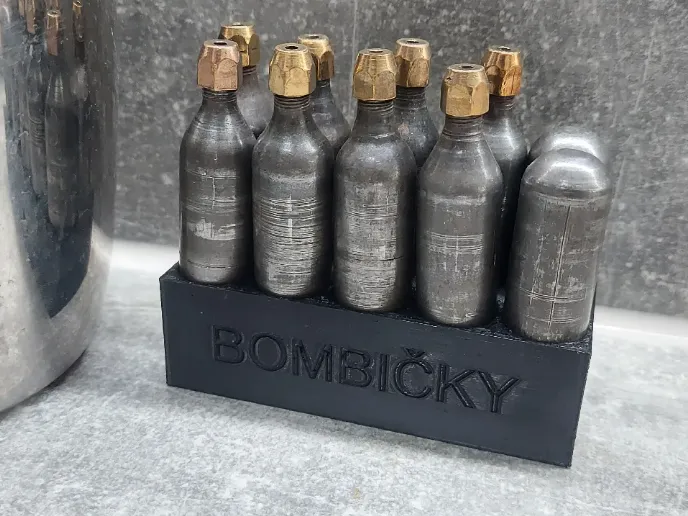 Holder for soda bottles CO2