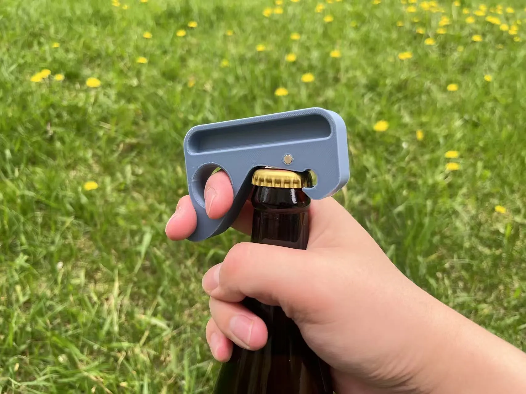 Maker World One Hand One-Handed Bottle Opener - Free 3D Print Model - MakerWorld