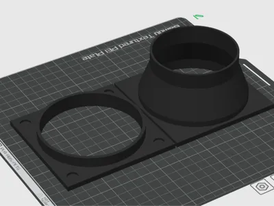 93mm to 80mm fan heatsink exhaust