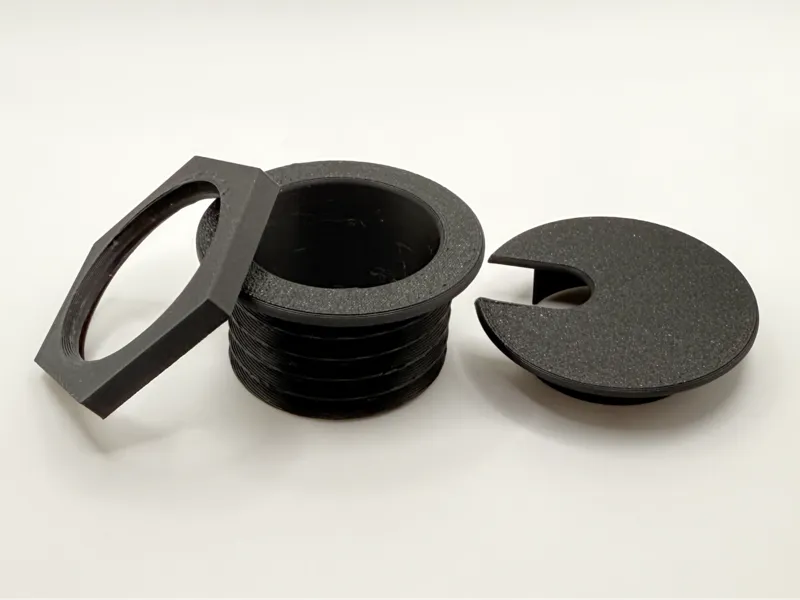 Cable grommet for desk