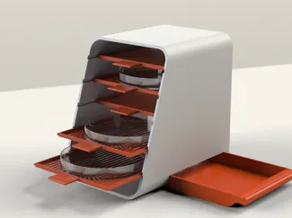 Petridish storage and driptray