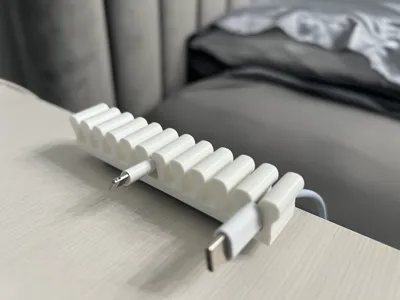 11-Port Cable Organizer Minimalist Cable Holder
