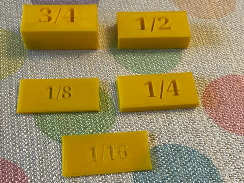 Measuring blocks (shims)