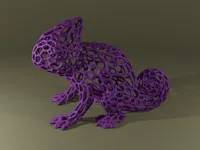 Caméléon style voronoi — photo 1