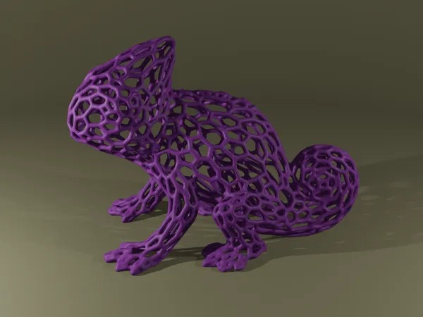 Caméléon style voronoi