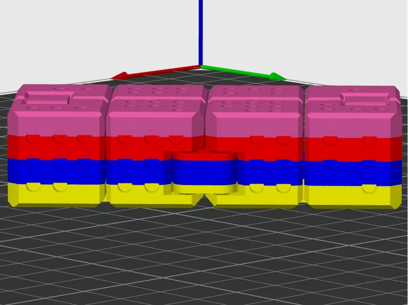 Cubo 4 cores ams Cortar e Impressionar