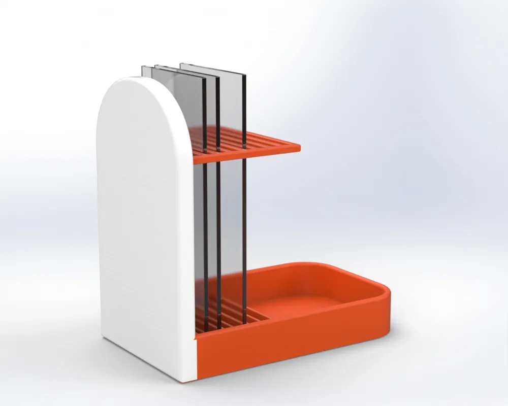 Microscope Slide Drying Rack with Drip Tray by T.dijks MakerWorld ...