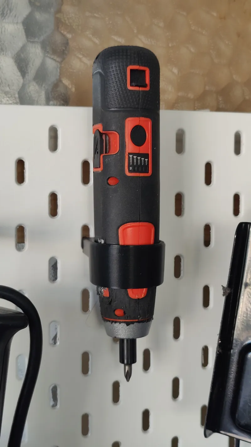 Black&Decker Electric Screwdriver Skadis Mount