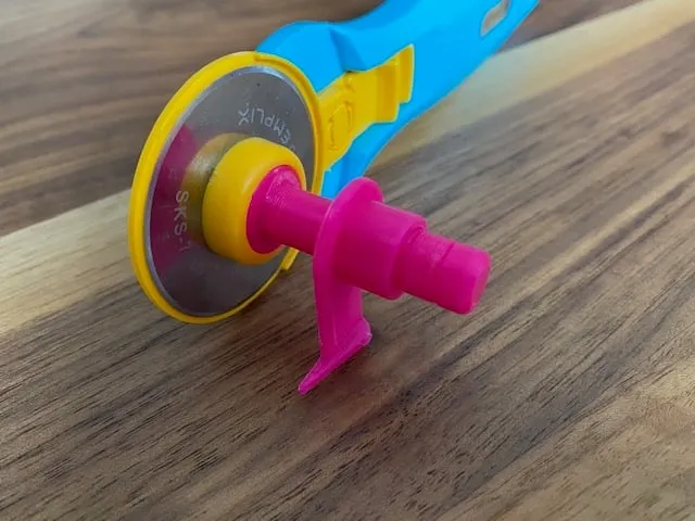Zuschneidehilfe für Semplix Stoffschneider Roller