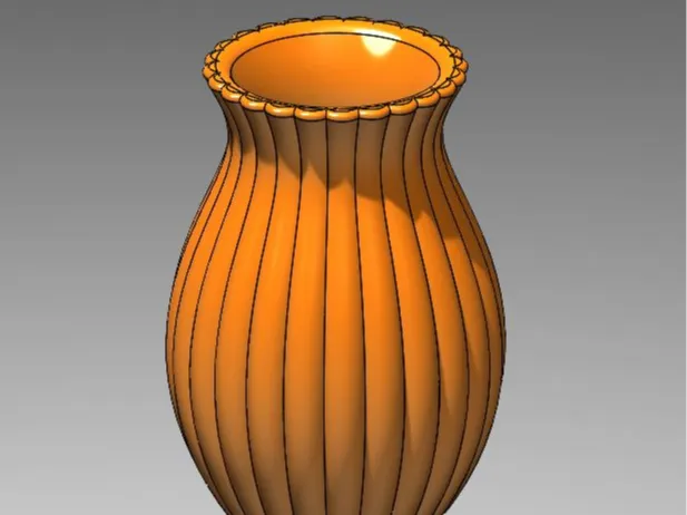 Vase Welle