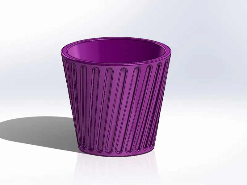 Topf Becher LinePot