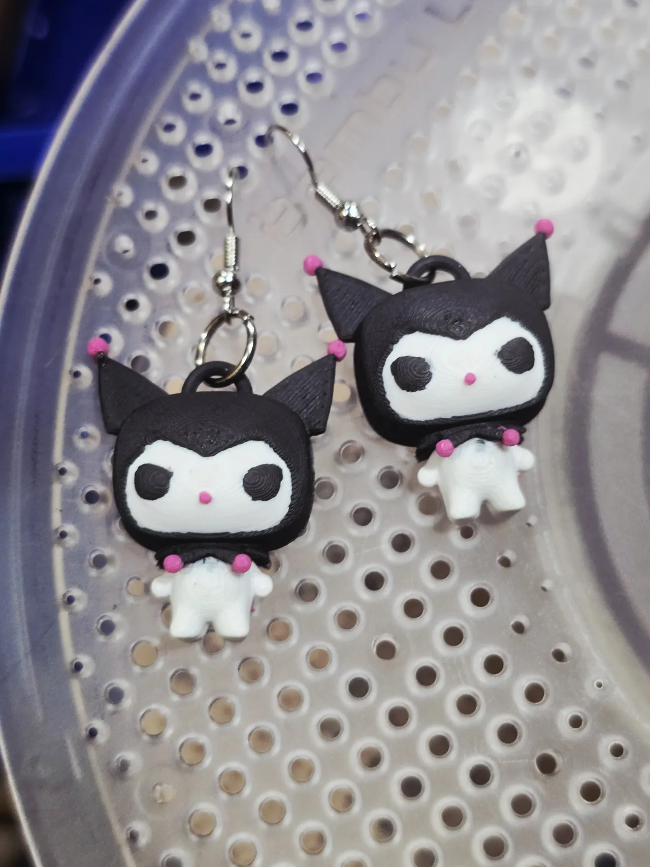 3D Kuromi Sanrio Earrings view 3