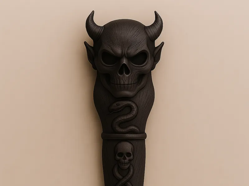 baguette à tête de demon