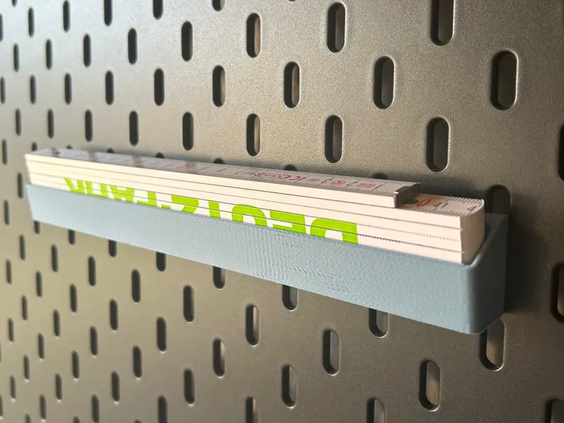 Folding-Rule Holder For Ikea Skadis