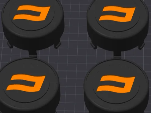 CFMOTO - Wheel cap_Orange_Black