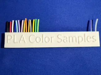 PLA 1.75mm Filament Sample Holder for 40 Colors
