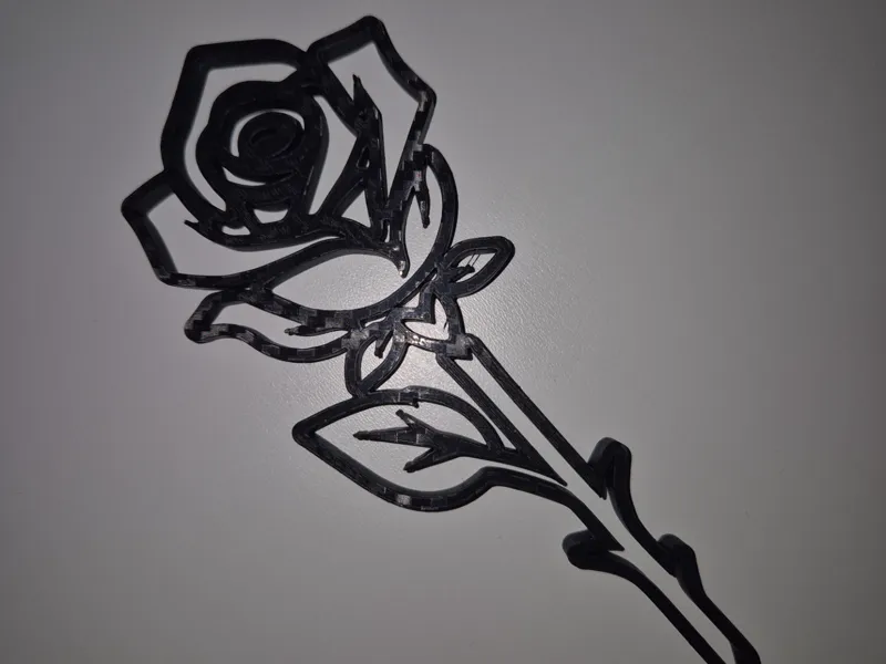 Rose outline skalierbar, Wand Deko, Dekoration