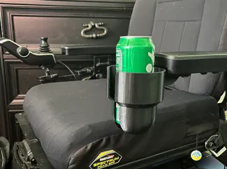 cup holder for electric wheelchair