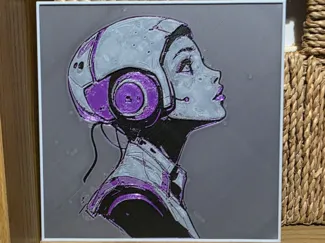 Sci-Fi Woman - Hueforge 4 colours