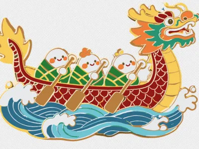 Dragon Boat Refrigerator Magnet