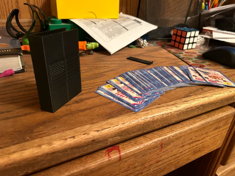 American Flag Card Holder