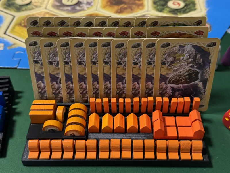 Ultimate Catan Piece and Card Holder