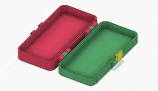 Parametric latching box