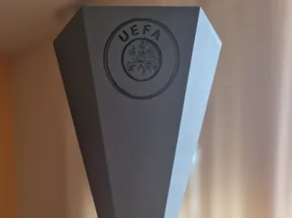 Europa League Cup with only Uefa logo