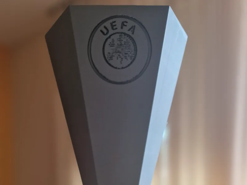 Europa League Cup with only Uefa logo
