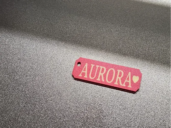 porta chiave con dedica