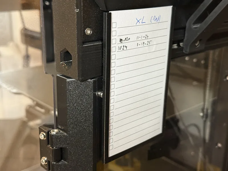 Maintenance Log Holder