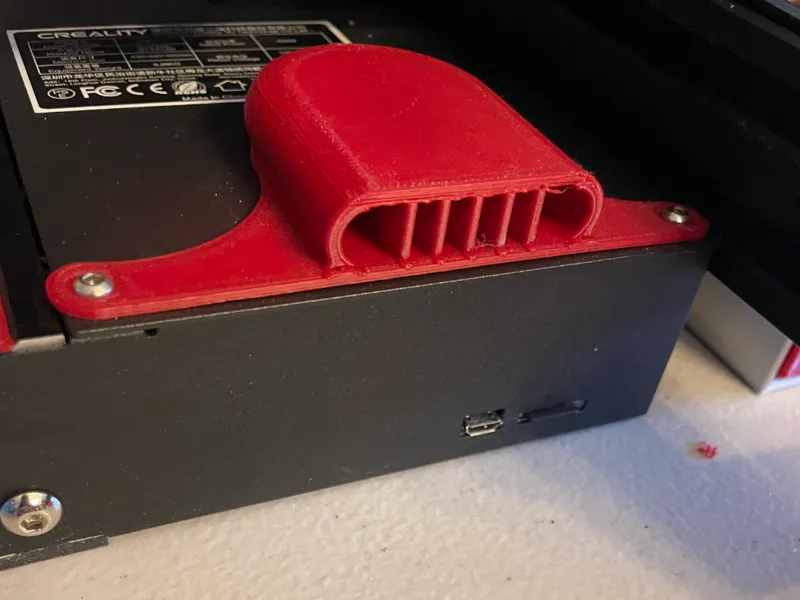Ender 3 control board fan cover