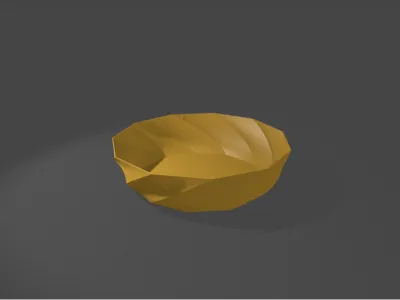 Translucent PETG Polygon Fruit Plate