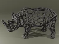 Rhinocéros façon Voronoi — photo 1
