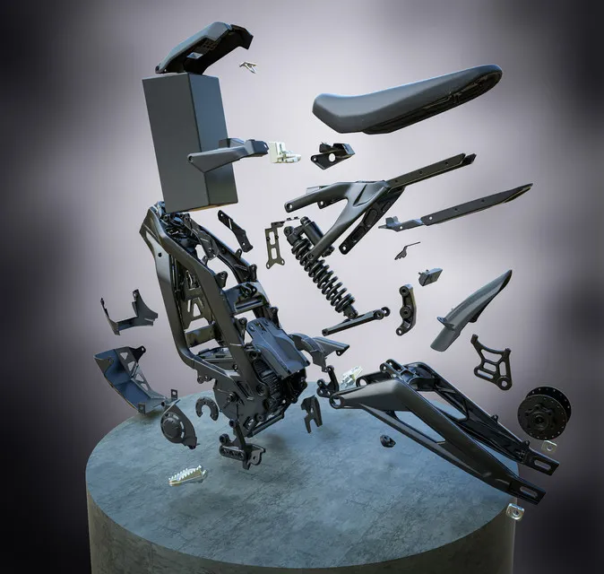 Sur Ron / Segway X160 X260 Frame (Partial) 3D Scan by huxi MakerWorld ...