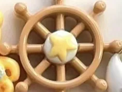 创意海洋沙滩舵立体冰箱贴