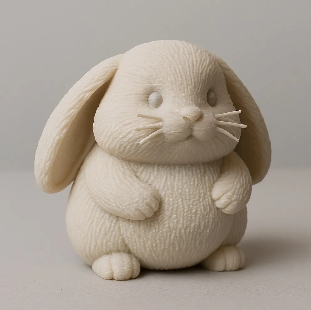 Chubby Cute Rabbit Figurine - Free 3D Print Model - MakerWorld