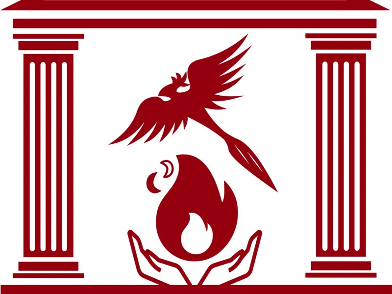 Medallón templo fenix y vestal