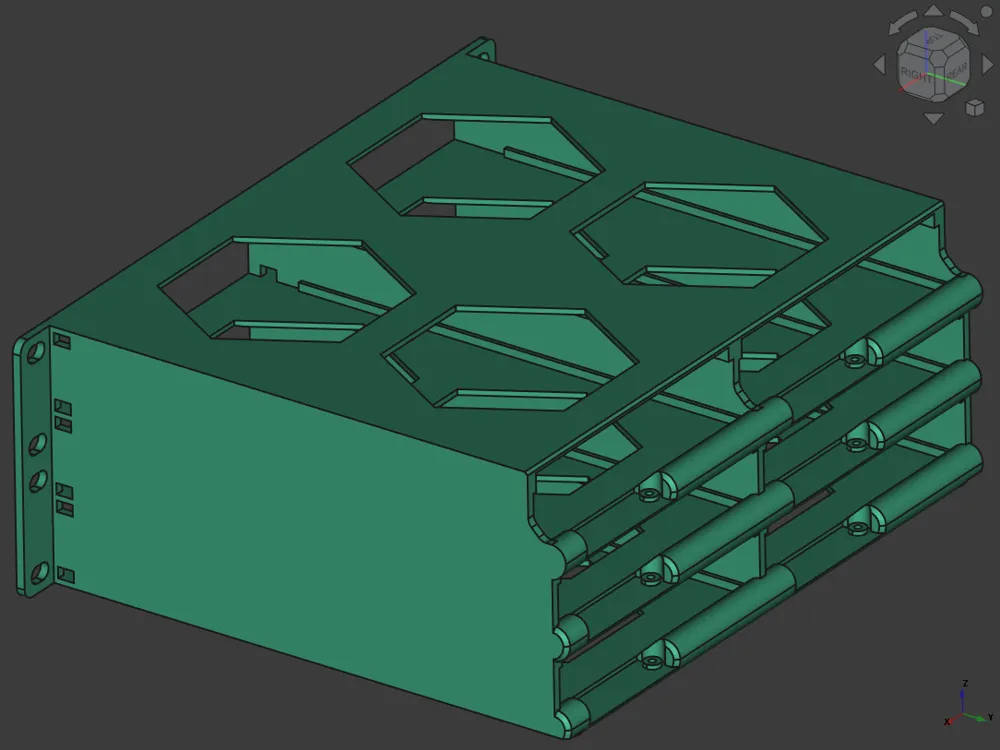 10 Inch Rack 3d Part 10 inch Rack 2U : 6 x 3.5 inch HDD - HOT SWAP ! Remixed by Olo ...