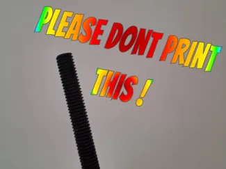 3/8" Threaded Rod – Negative STL Insert