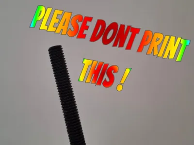 3/8" Threaded Rod – Negative STL Insert