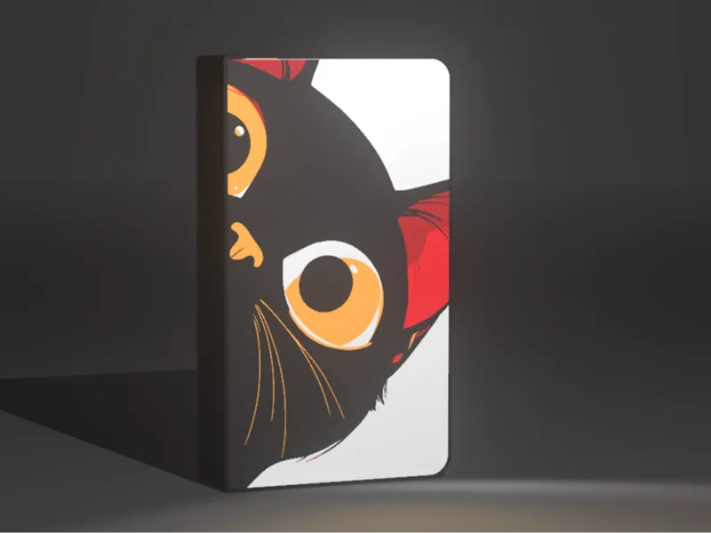 Lámpara LED 3D de Gato Diseño Estilizado y Moderno